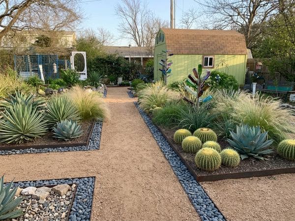 Rock & Xeriscape yard design example